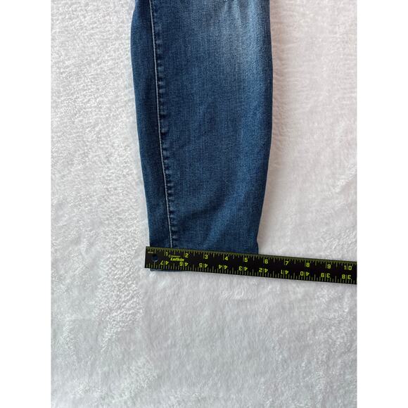 Lucky Brand Jeans Mid Rise Crop Ava Womens 6/28 Distressed Whiskered Denim - Picture 7 of 10
